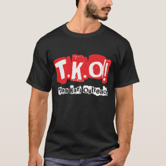 TKO: 古いパンクのスタイルの黒 Tシャツ