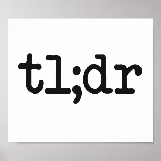 tl;drが長すぎた読め ポスター (正面)