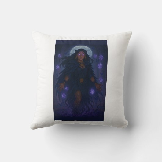 Tlazolteotl Goddess Dual-Sided Home Decor クッション (裏面)