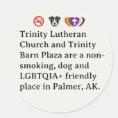 TLC and TBP sticker ラウンドシール (正面)