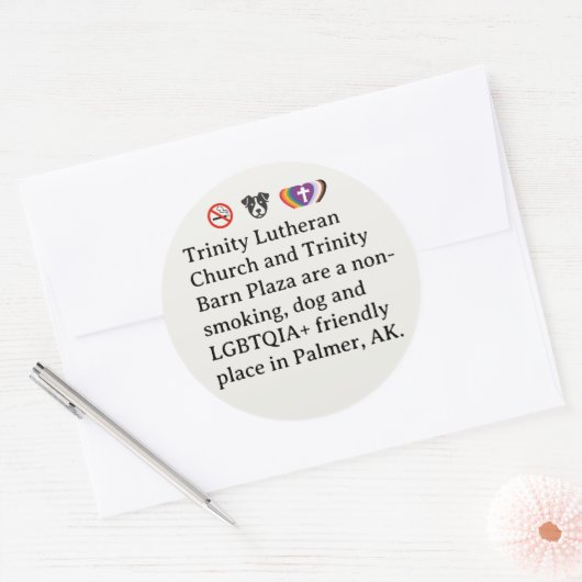 TLC and TBP sticker ラウンドシール (封筒)