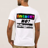 TLC Tugger ロゴ - カラー背景に黒 Tシャツ (裏面)