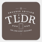 TLDRが長すぎて再充電できなかった スクエアシール (正面)