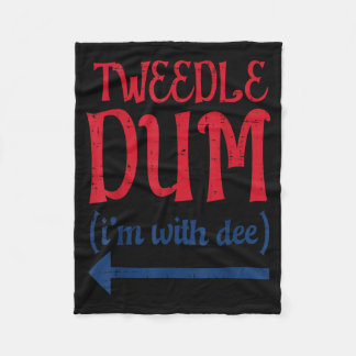 Tle Dum With Dee ハロウィンマッチングコスチューム メンズ フリースブランケット