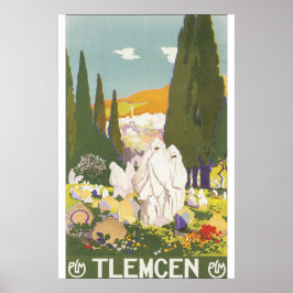 Tlemcen Vintage Travel Poster ポスター