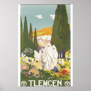 Tlemcen Vintage Travel Poster ポスター