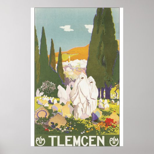 Tlemcen Vintage Travel Poster ポスター (正面)