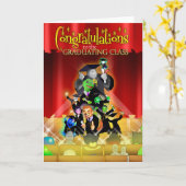 TLM: 卒業のクラス(黒い版1) カード (黄色い花)