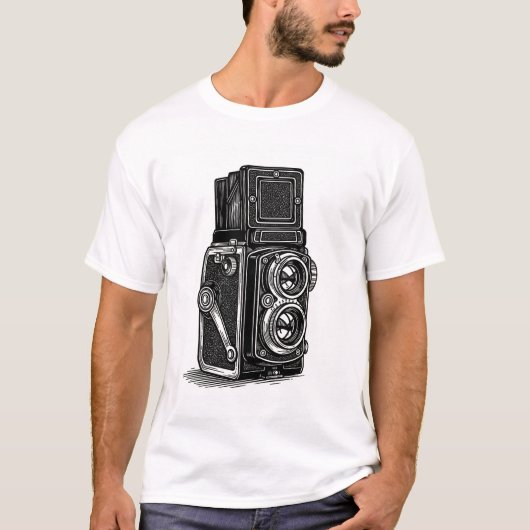 TLRカメラTシャツ Tシャツ (正面)