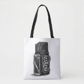TLR camera tote bag トートバッグ (正面)