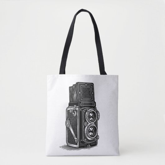TLR camera tote bag トートバッグ (正面)