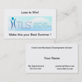TLSのコーチおよびディストリビューターの名刺 名刺 (正面/裏面)