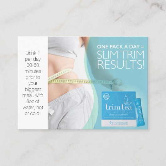 TLSのトリムの茶名刺 名刺 (正面)