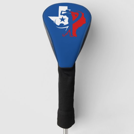 TLSの代理2のゴルフヘッドカバー(青い) ゴルフヘッドカバー (正面)