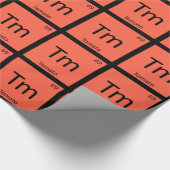 Tm - トマトの果実の化学 周期表の記号 ラッピングペーパー (角)