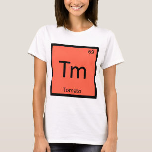 Tm -トマト果実化学の定期表記 tシャツ