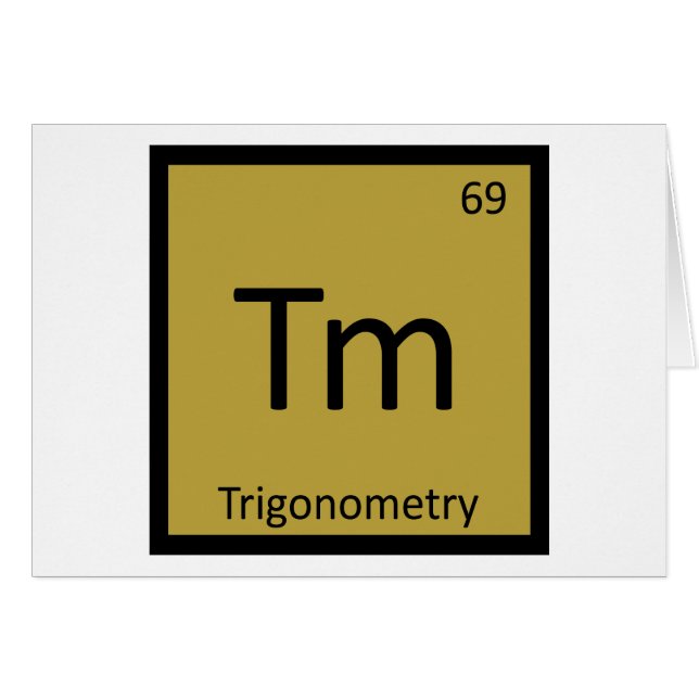 Tm - 三角法 数学 化学 周期表 (正面横)