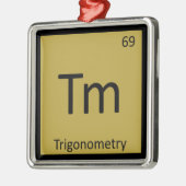 Tm – 三角法Math Chemistry Periodic Table メタルオーナメント (左)