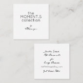 TMCdesignsによるモーメントコレクショモダンン スクエア名刺 (正面/裏面)