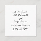 TMCdesignsによるモーメントコレクショモダンン スクエア名刺 (裏面)