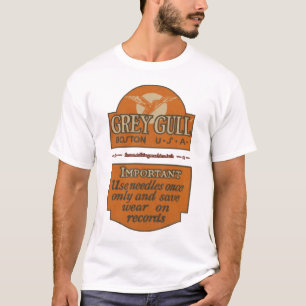 TMFの灰色のカモメの針の通知のワイシャツ Tシャツ