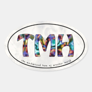 TMH Groovy Motoring Ovalステッカー 楕円形シール