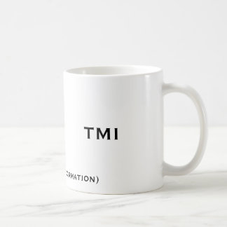 TMI、(たくさんの情報)、TMI コーヒーマグカップ