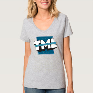TML創立100周年記念 レディースVネック Tシャツ
