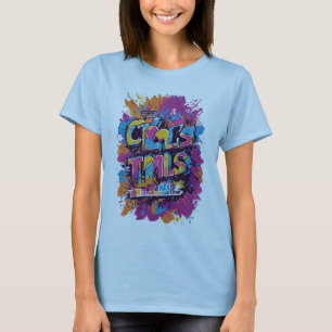 TMS Colorpaloozaグラフィティカラー走Tシャツデザイン Tシャツ