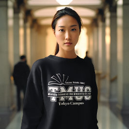 TMUC クリスチャン分別奉仕 黒色キャンパス スウェットシャツ