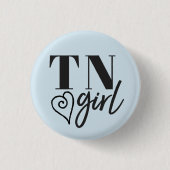 TNの女の子-眼識Pin 缶バッジ (正面)
