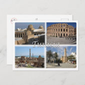 TNチュニジア –  ポストカード (正面/裏面)