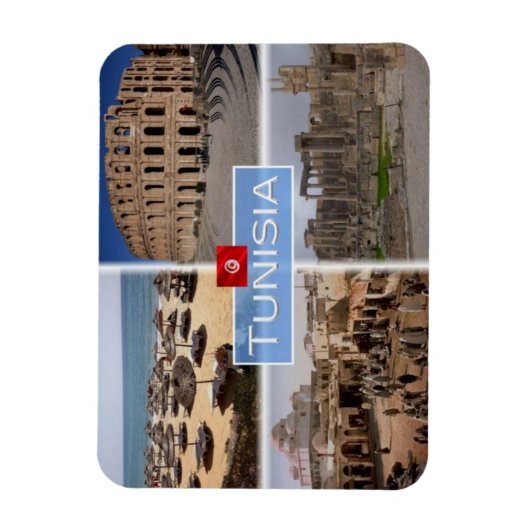TNチュニジア –  マグネット (縦)