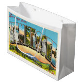 TN古いヴィンテージ旅行記念品テネシー州 ラージペーパーバッグ (正面アングル)