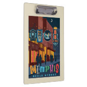 TN，メンフィス | ビール通りネオン クリップボード (右)