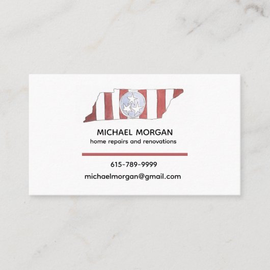 TN state flag business cards 名刺 (正面)