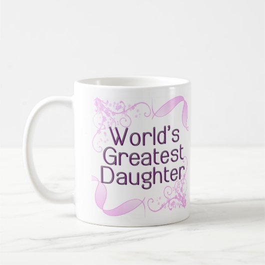 TN_Worldで最も素晴らしい娘のマグ コーヒーマグカップ (左)