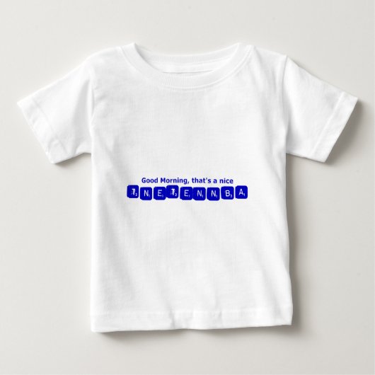TNETENNBA – おはようございます ベビーTシャツ (正面)