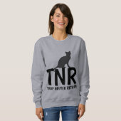 TNRトラップニュータリターンネコTシャツ スウェットシャツ (正面フル)