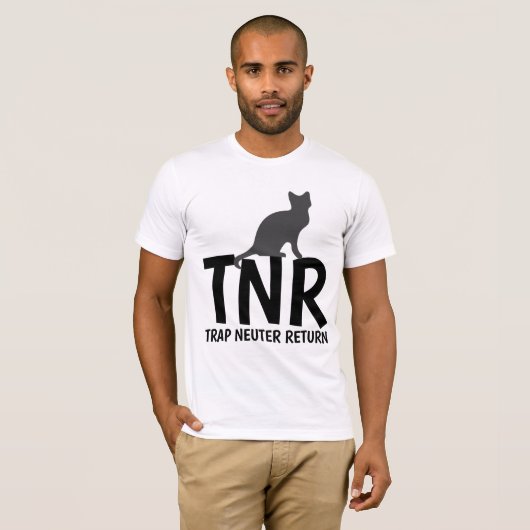 TNRトラップニュータリターンネコTシャツ Tシャツ (正面フル)