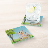 TNRトラップ、ニューター、リターンライフコ救ースター ガラスコースター (アングル)