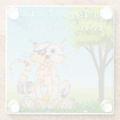 TNRトラップ、ニューター、リターンライフコ救ースター ガラスコースター (裏面)