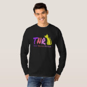 Tnr さくら猫 TNR 活動家 猫 Tシャツ (正面フル)