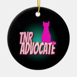 TNR ADVOCATE TRAP NEUTER RELEASE CAT ORNAMENT セラミックオーナメント