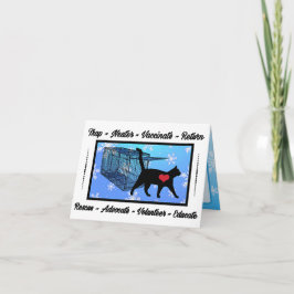 TNR CATレスキューTRAPニューター戻りクリスマス休日 サンキューカード