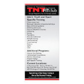 TNTの花嫁の基礎訓練キャンプの棚カード ラックカード (裏面)