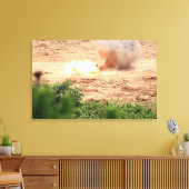 TNTの10の半ポンド・ブロック キャンバスプリント (インサイチュ (リビング))