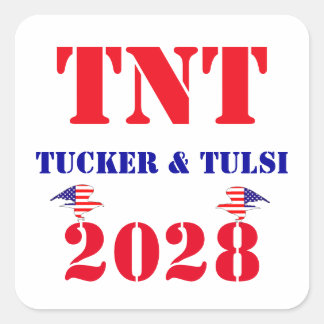 TNTキャンペーン タッカー&タルシ 2028アメリカ大統領 スクエアシール