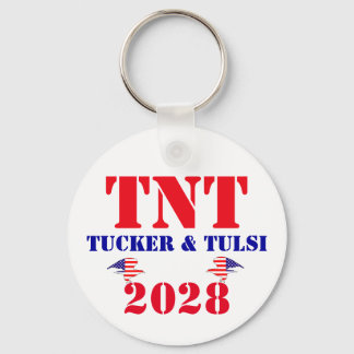 TNTキャンペーン タッカー&タルシ 2028 アメリカ大統領 キーホルダー