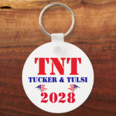 TNTキャンペーン タッカー&タルシ 2028 アメリカ大統領 キーホルダー (正面)